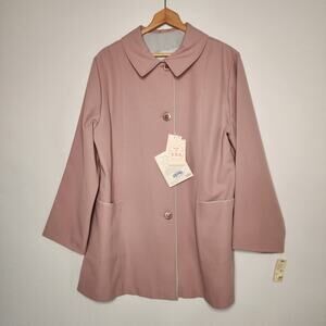 Vintage Deadstock Pink Dupont Zepel Trench Coat